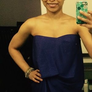 BCBGMaxazria strapless dress, purple, 2